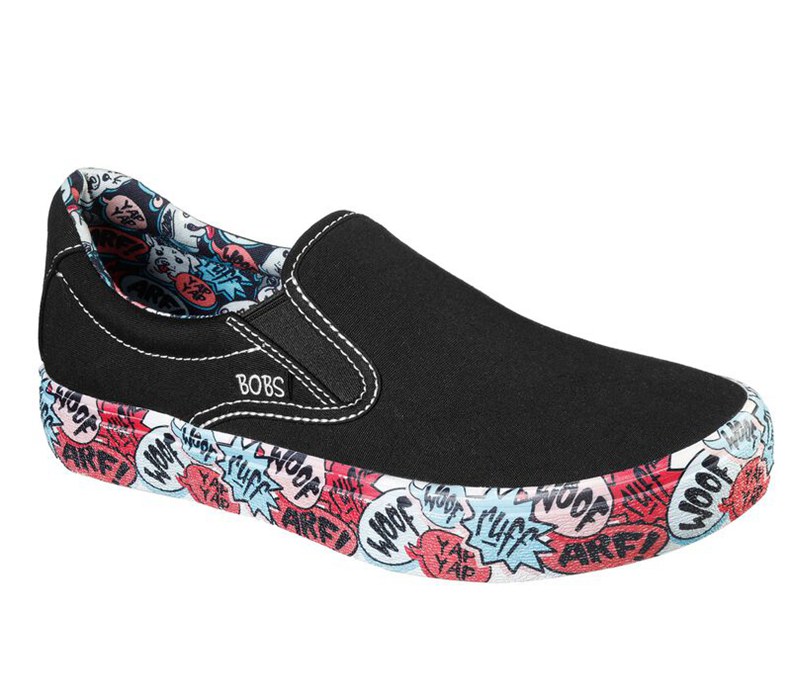 Skechers Bobs Marley Jr. - Club Yap - Womens Slip On Shoes Black [AU-EZ7226]